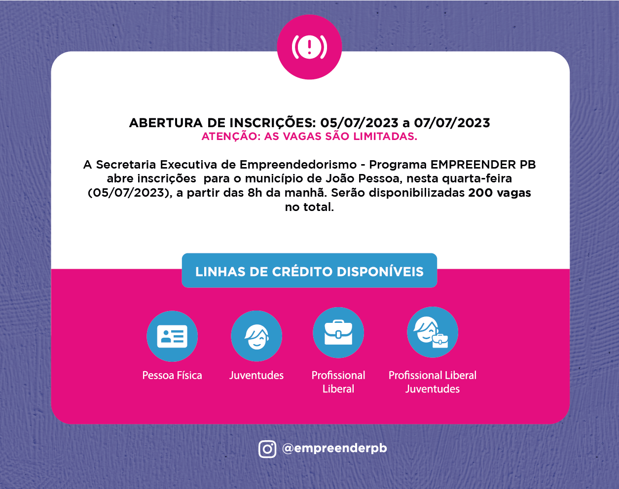 Inscrições 