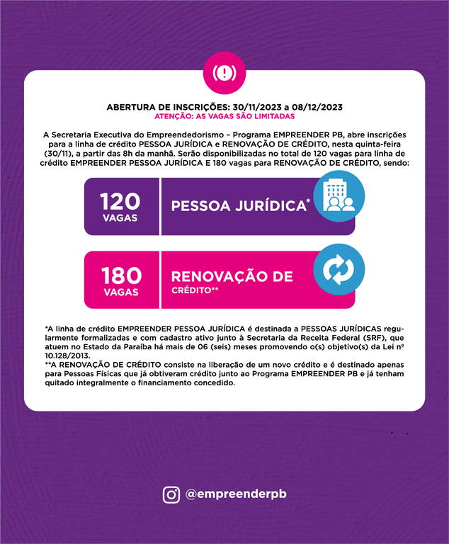 Banner Inscrição 30/11